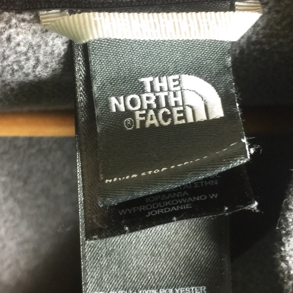 The North Face Gray Fuzzy Fleece Zip Pullover - Picture 5 of 6